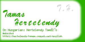 tamas hertelendy business card